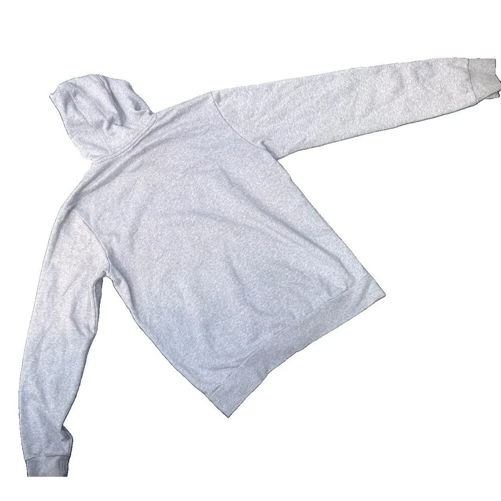 adidas Gray Pullover Hoodie Men's Medium Large Logo Sweatshirt